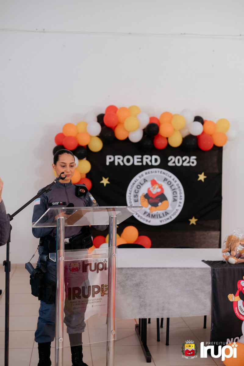 Formatura PROERD - EMEIEF Profª Sônia Maria Faria Pinheiro