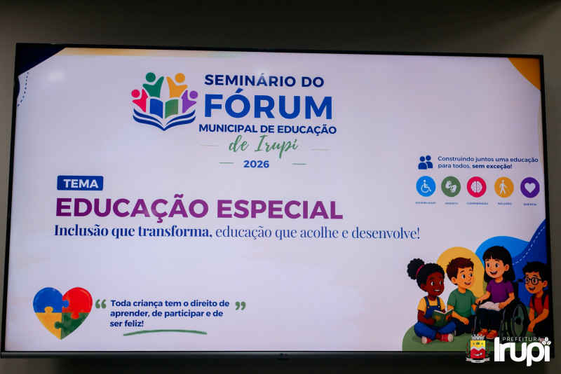 Fórum Municipal de Educação: Educação Especial