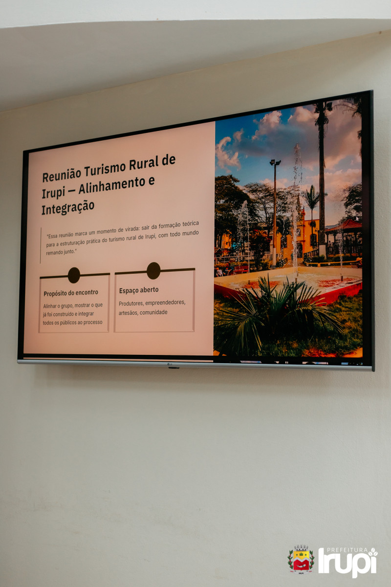 Turismo Rural - Reunião de alinhamento e integração