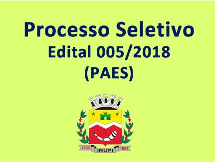 Processo Seletivo: PAES