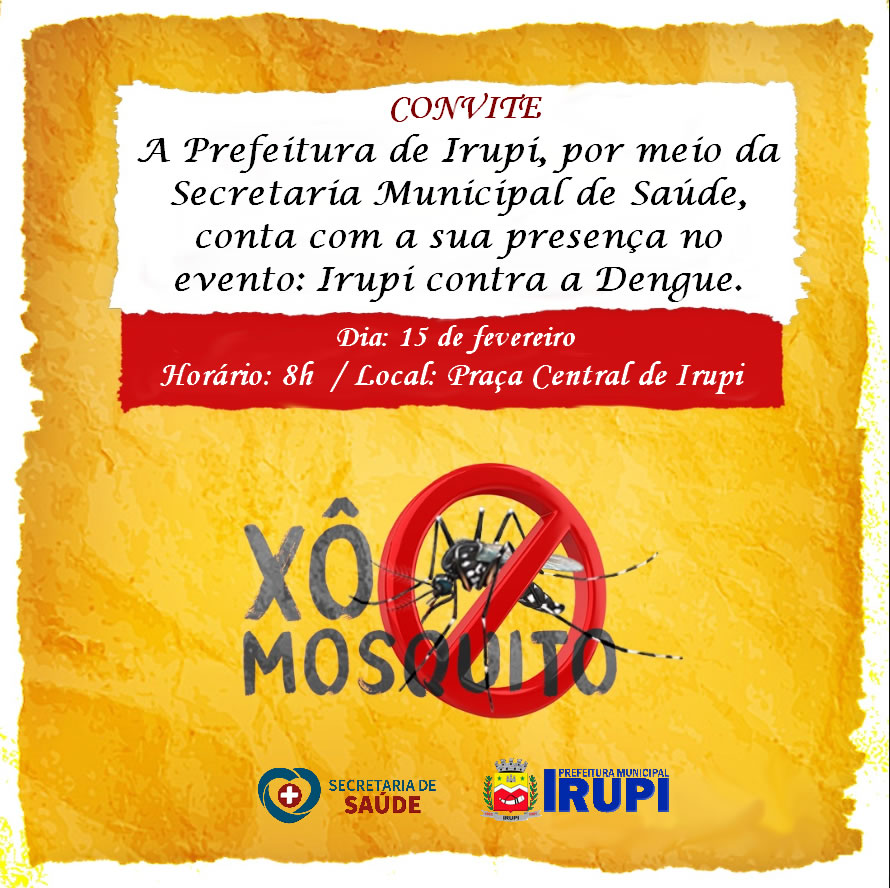 Alerta contra o Aedes Aegypti!