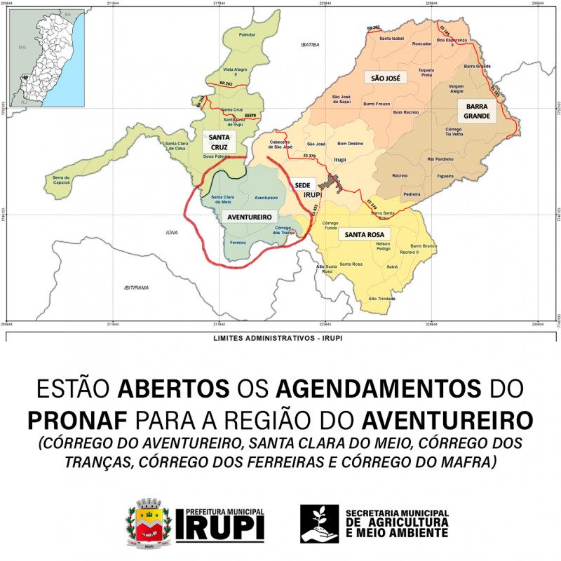 Abertos os agendamentos do PRONAF, para a região do Aventureiro