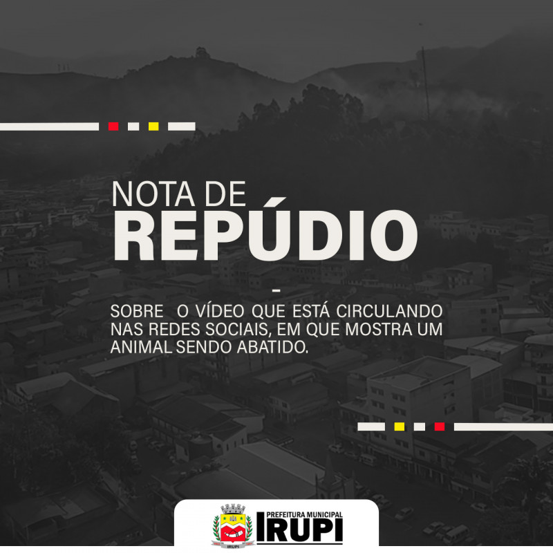 NOTA DE REPÚDIO