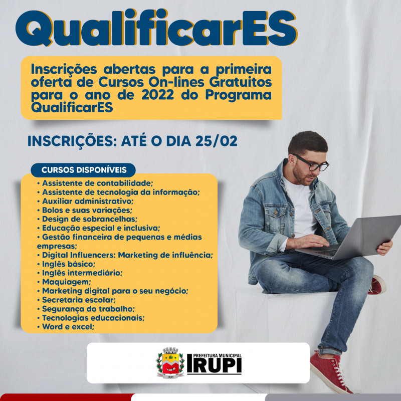 Qualificar ES abre 40 mil vagas em cursos online para todo Estado