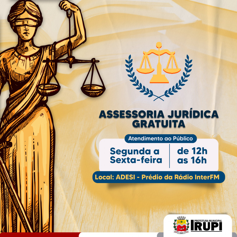 Assessoria Jurídica Gratuita para a população Irupiense