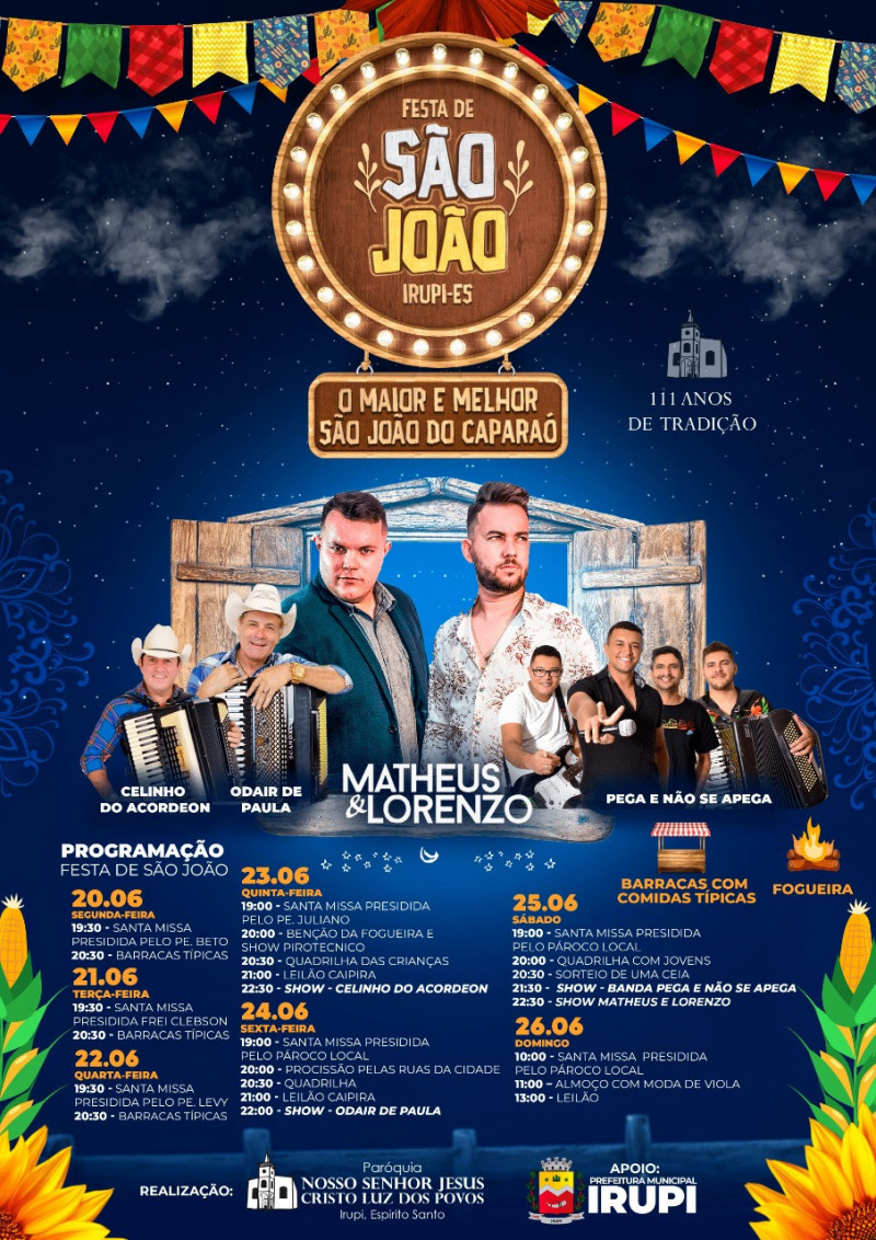 Festa de São João 2022 - O maior e melhor São João do Caparaó.
