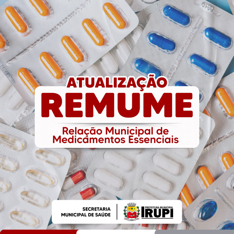 Atualização da REMUME - Relação Municipal de Medicamentos Essenciais