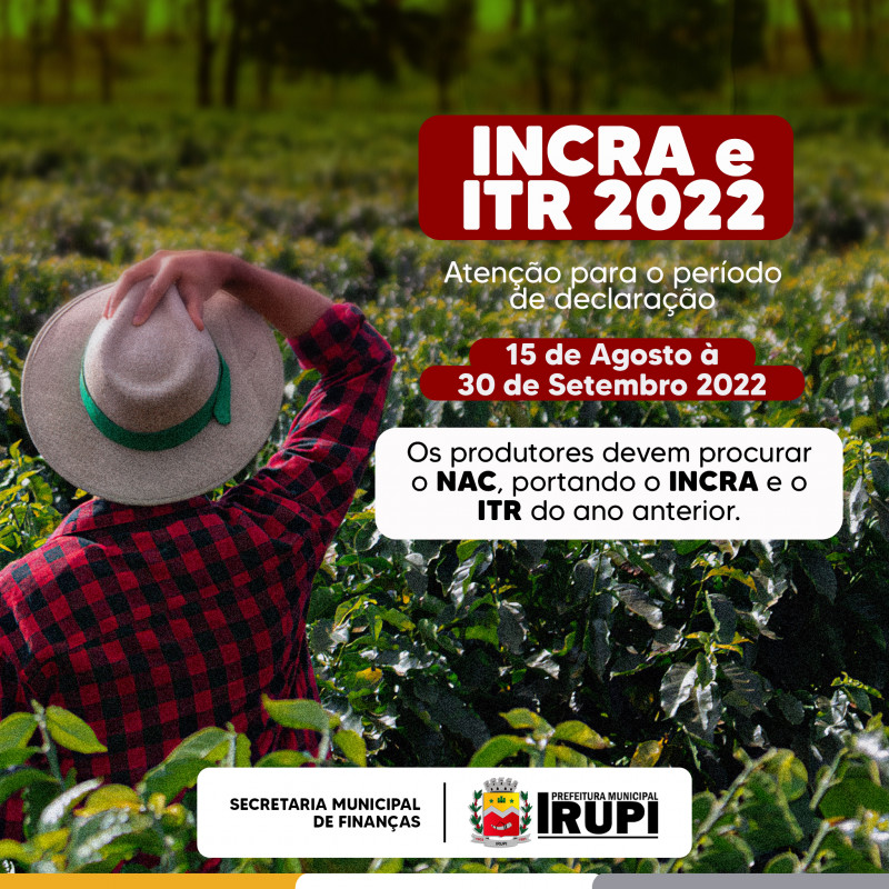 INCRA e ITR 2022