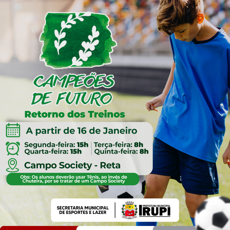 Retorno do Projeto Campeões do Futuro