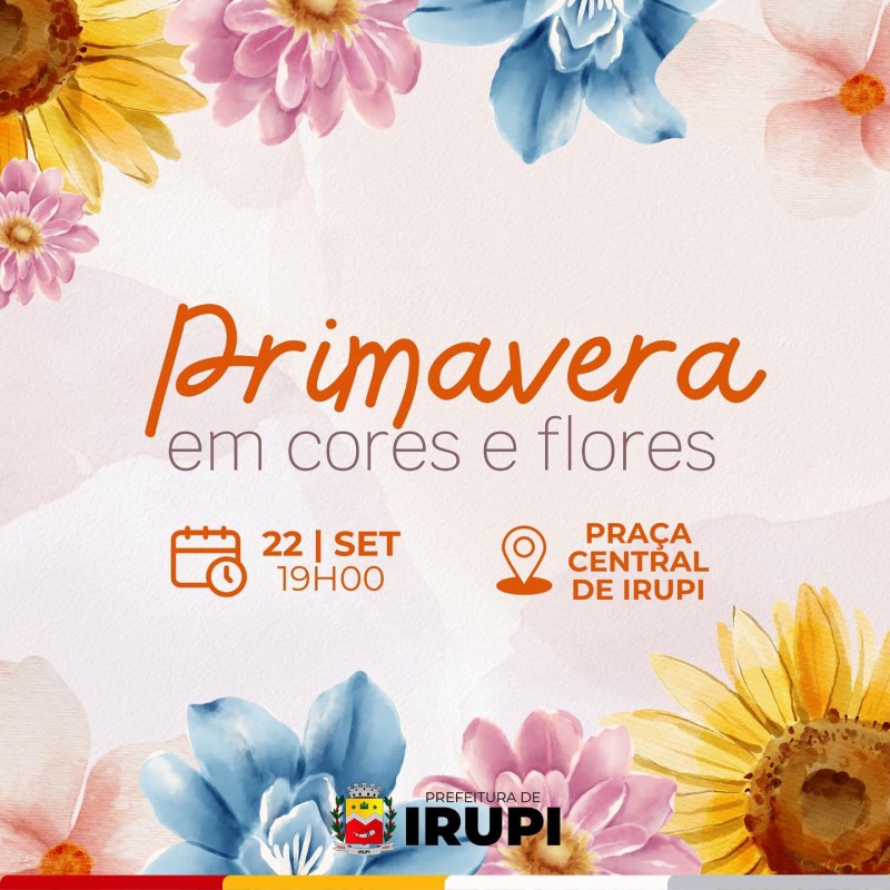 Primavera em cores e flores: dia 22 de Setembro. Venha e traga a sua família