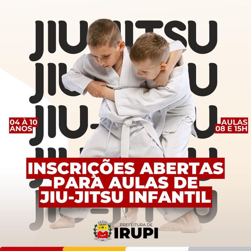 Inscrições Abertas para aulas de Jiu-Jitsu em Irupi