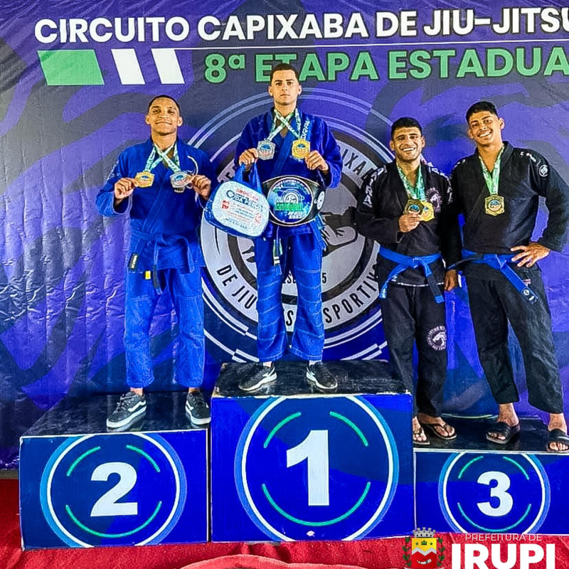 Atleta irupiense se destaca em campeonato estadual de Jiu-Jitsu