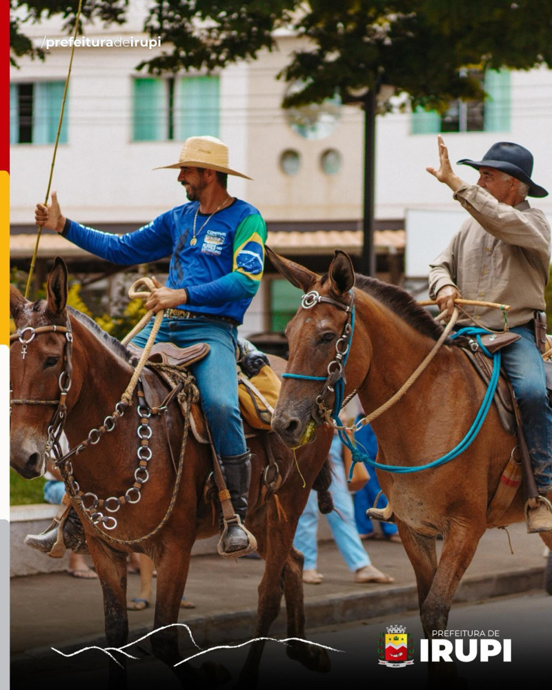 Irupi recebe a Comitiva de Muares no Estradão, de Jerônimo Monteiro