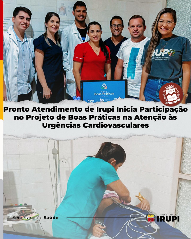 Pronto Atendimento de Irupi inicia participação no Projeto Boas Práticas na atrenção às urgências cardiovasculares