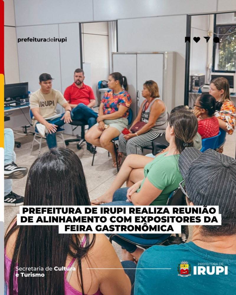 Reunião com os expositores da Feira Gastronômica para alinhamento do ano de 2024