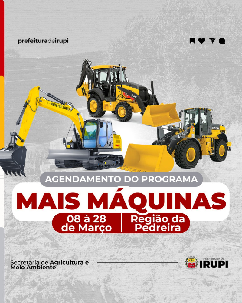 Programa Mais Máquinas no Campo : Região Pedreira