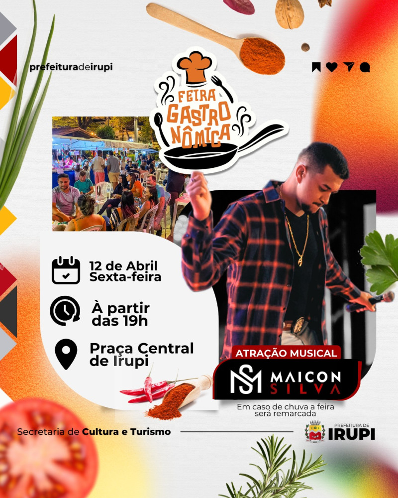 Amanhã é dia de: Feira Gastronômica!