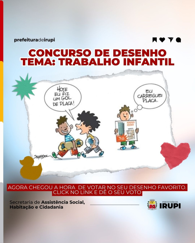 Chegou a Hora: Vote no seu Desenho Preferido