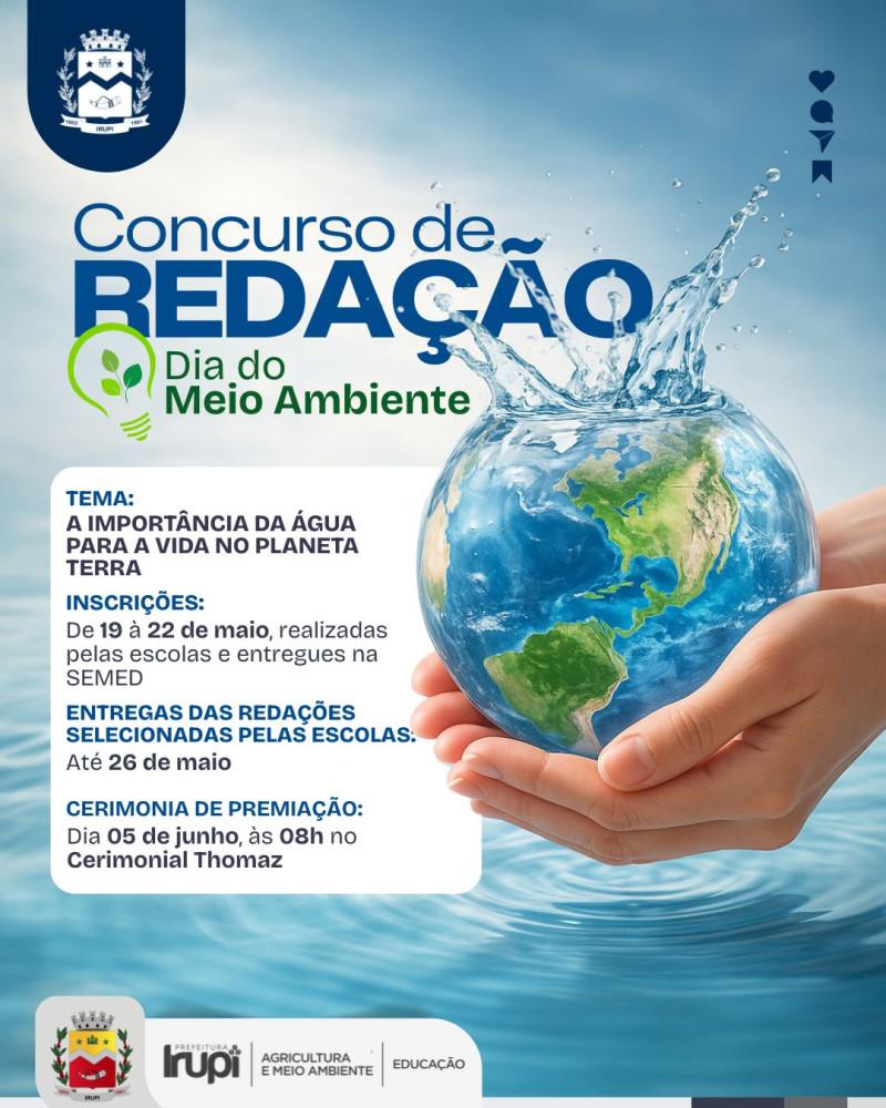 CONCURSO DE REDAÇÃO 2025 – DIA DO MEIO AMBIENTE