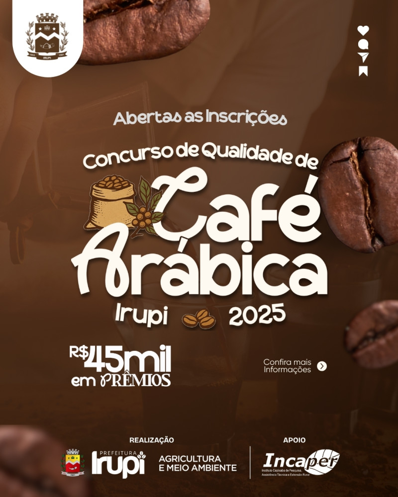 Concurso de Qualidade de Café Arábica de Irupi 2025