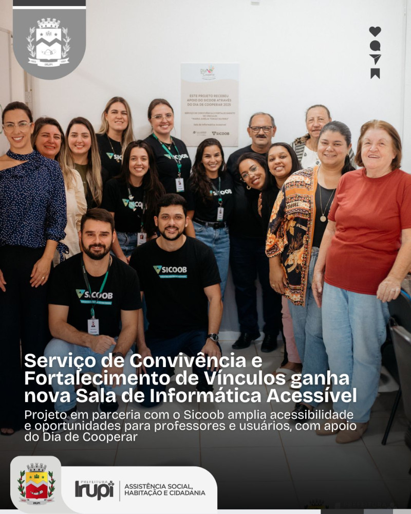 Serviço de Convivência e Fortalecimento de Vínculos ganha nova Sala de Informática Acessível