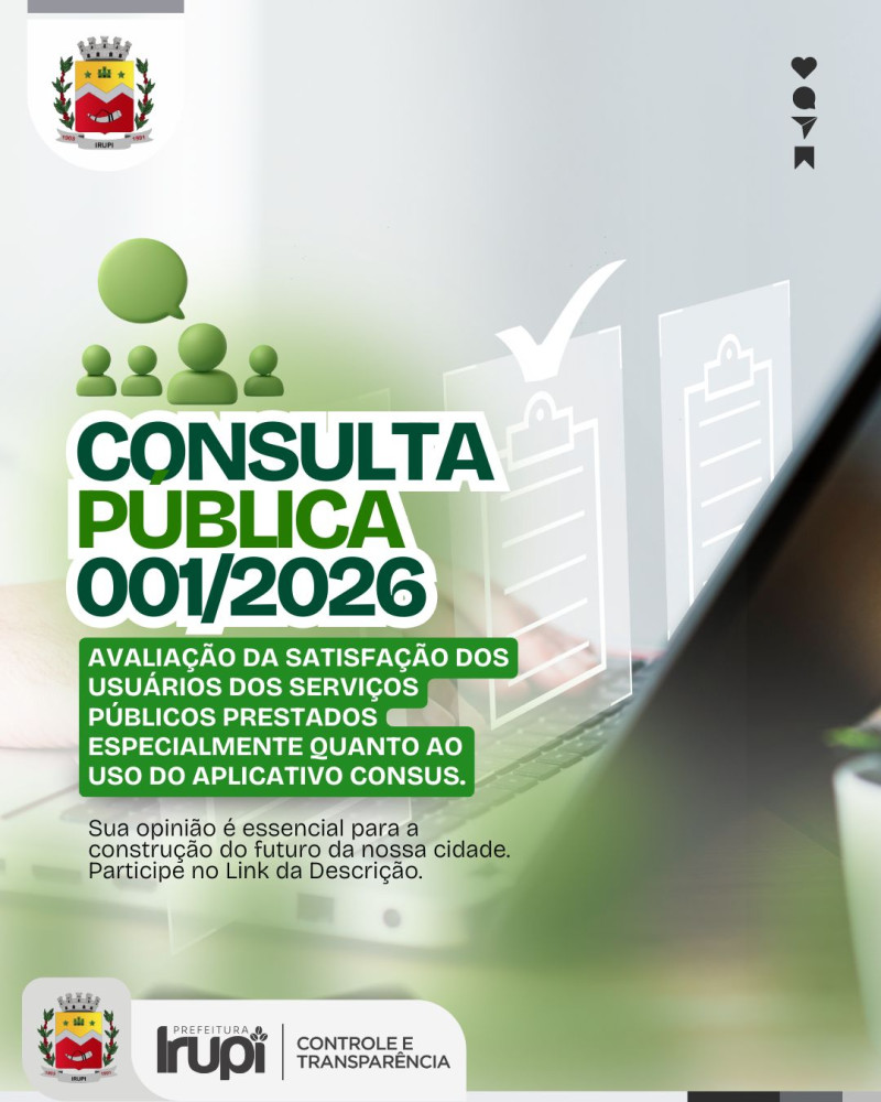 Consulta Pública - 001/2026 - CONSUS