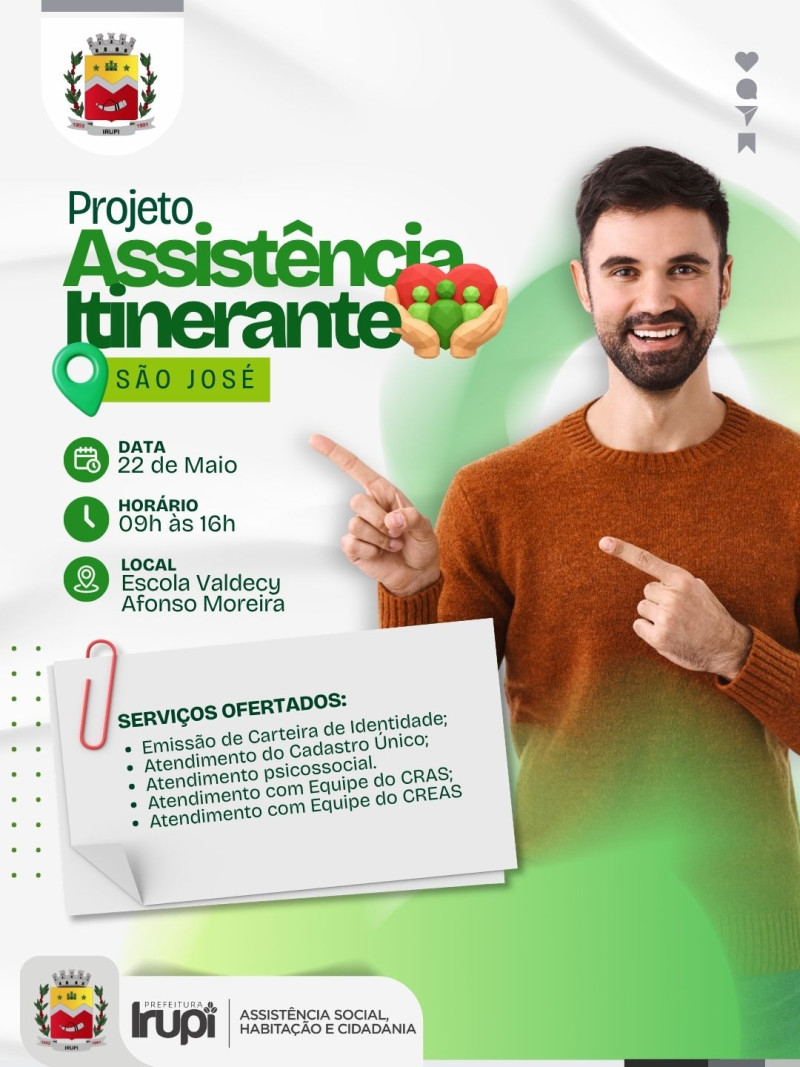 Projeto Assistência Itinerante - 22 de maio em São José